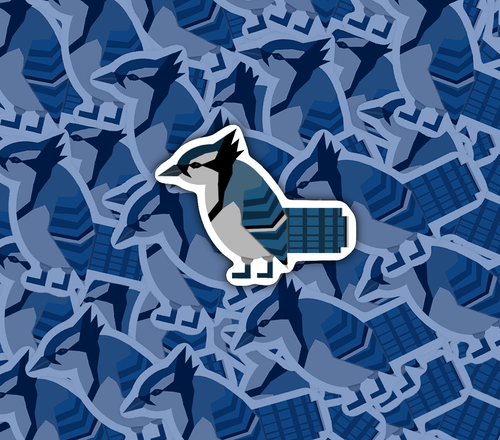 Low-Poly Blue Jay Sticker